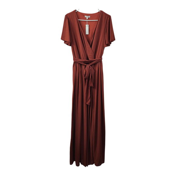 Baltic Born Kristina Maxi Dress In Rust L Wedding Party Cocktail Evening Fall - Picture 1 of 8